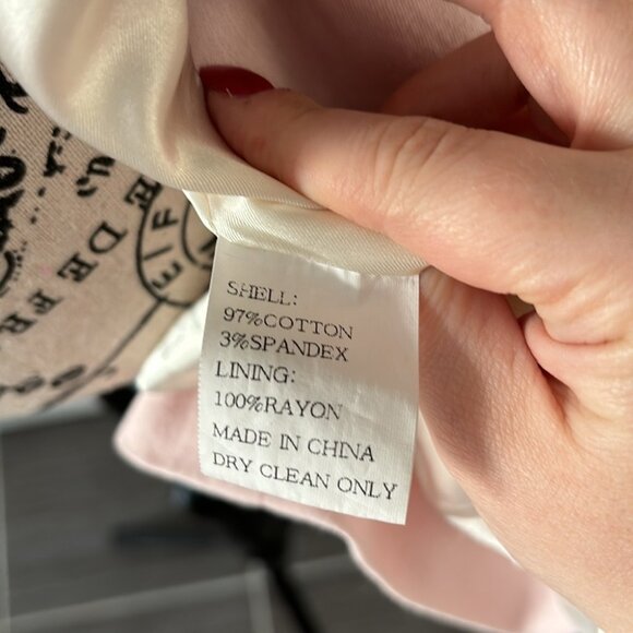 Y2K Vintage Marc Jacobs Jacket Blazer Baby Pink Cotton - Picture 11 of 12